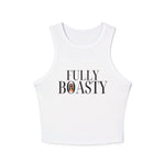 Load image into Gallery viewer, Fully Boasty Rib Racer Tank - Black lettering