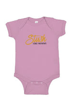 Load image into Gallery viewer, Stush Like Mommy Infant Fine Jersey Bodysuit second upload