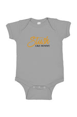 Load image into Gallery viewer, Stush Like Mommy Infant Fine Jersey Bodysuit second upload