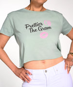 Load image into Gallery viewer, Prettier off the gram Crop Tee