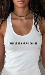 Load image into Gallery viewer, Failure is not an ending Women's Micro Rib Tank