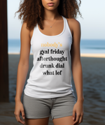 Load image into Gallery viewer, Nobodys's Gyal Friday Women's Micro Rib Tank