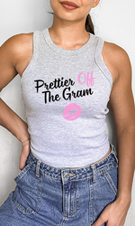 Load image into Gallery viewer, Prettier off the gram rib racer Tank