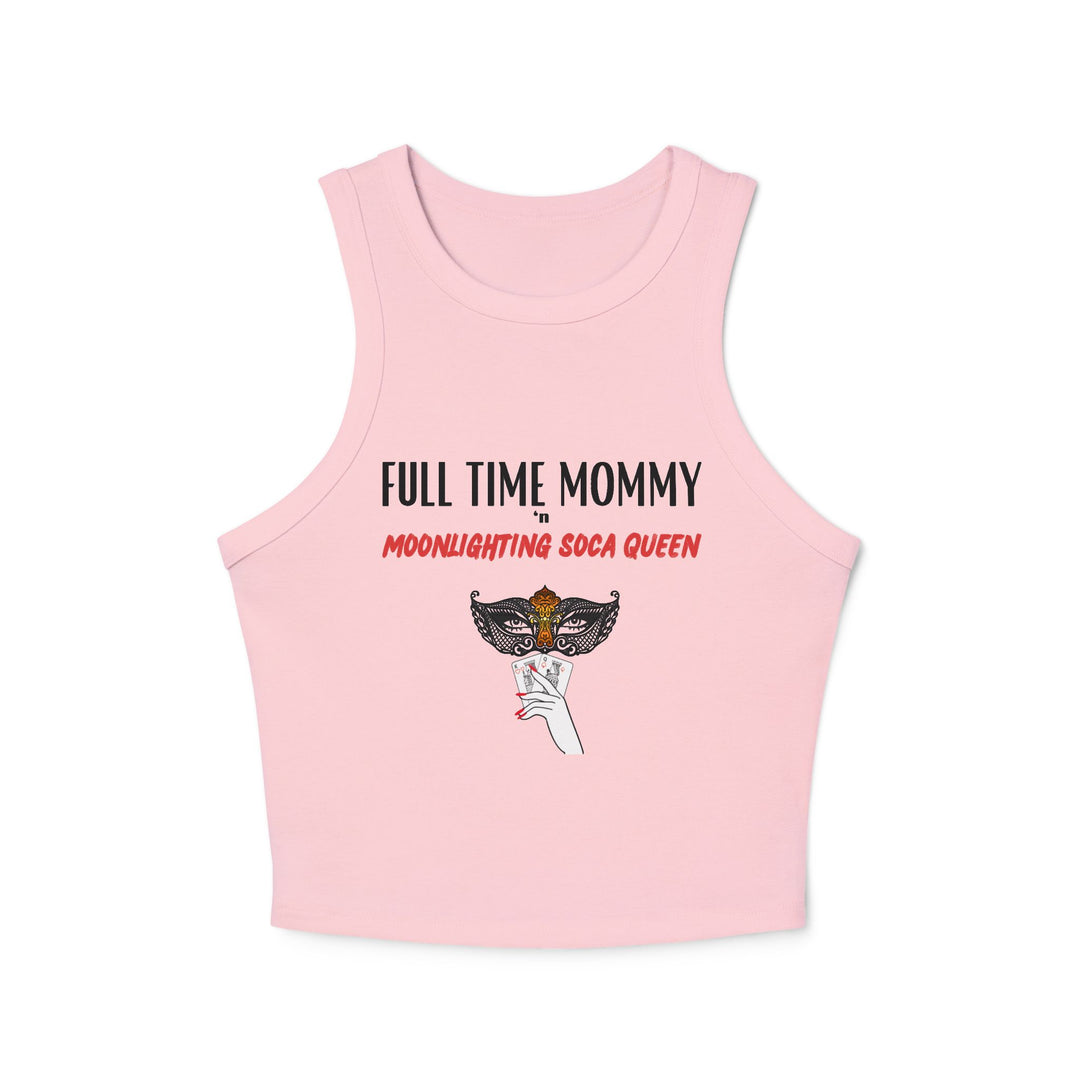 Moonlighting soca queen Rib Racer Tank Top