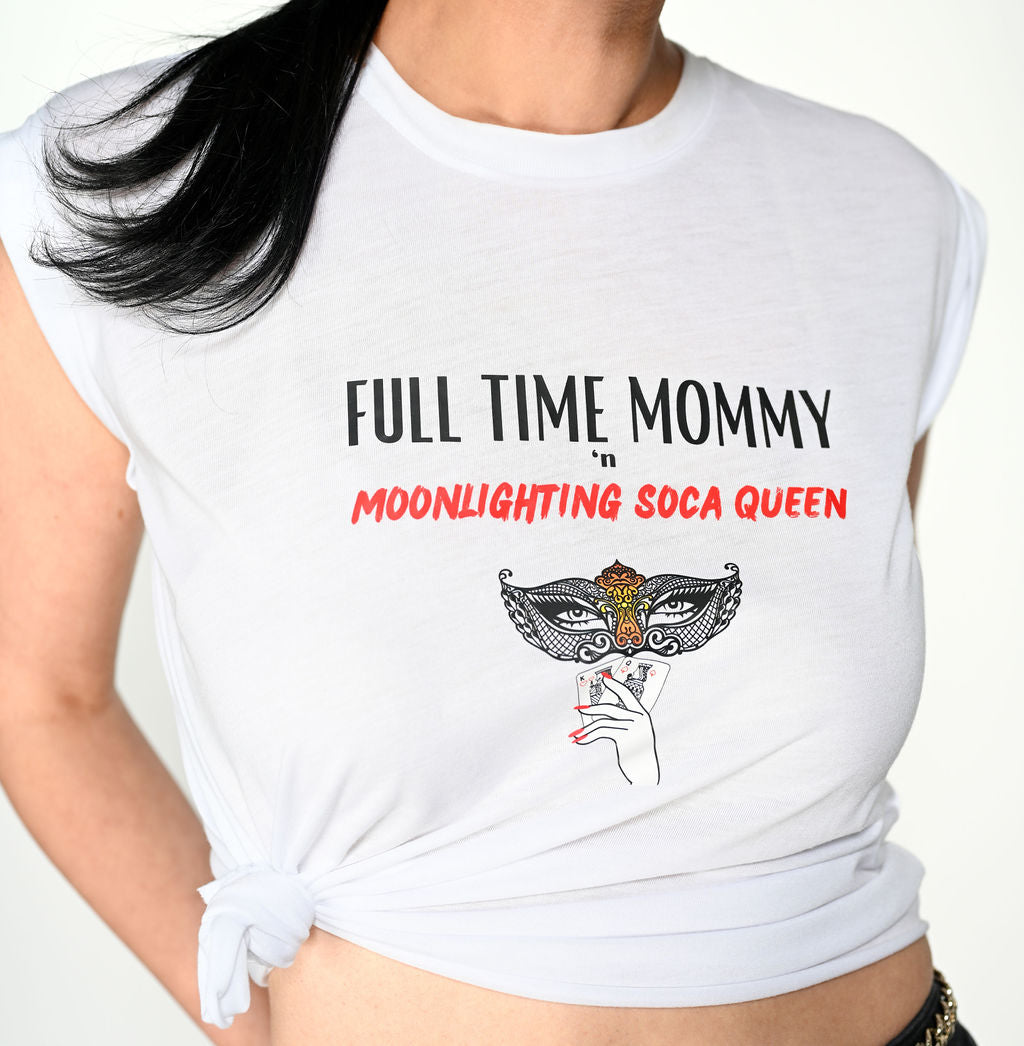 Moonlighting Soca Queen crop tee