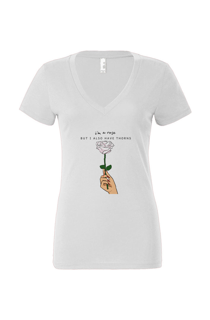 Women’s Jersey Deep V-Neck Tee