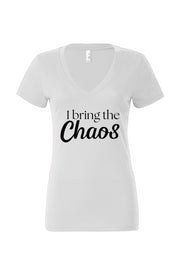 I bring the chaos Women’s Jersey Deep V-Neck Tee