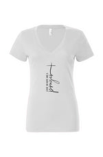 Load image into Gallery viewer, Livin on hope n a prayer Women’s Jersey Deep V-Nec
