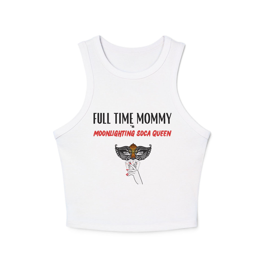 Moonlighting soca queen Rib Racer Tank Top