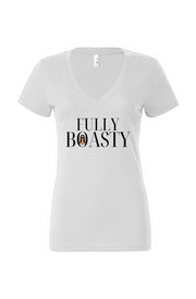 Full Boasty Women’s Jersey Deep V-Neck Tee Black l
