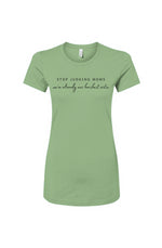 Load image into Gallery viewer, Stop Judging Moms Women&#39;s Slim Fit Tee
