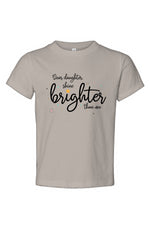 Load image into Gallery viewer, Dear Daughter, Shine Brighter Toddler Jersey Tee
