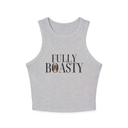 Fully Boasty Rib Racer Tank - Black lettering