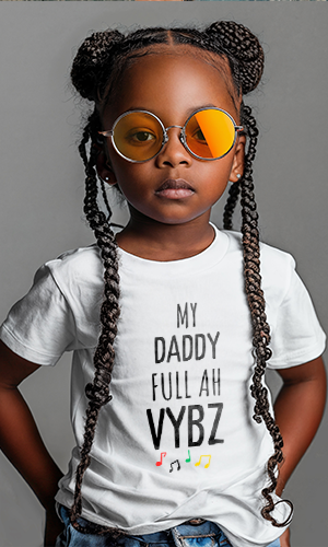 My daddy full ah vybz Toddler Jersey Tee