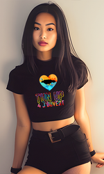 Load image into Gallery viewer, Tun up 4 J’ouvert Crop Tee

