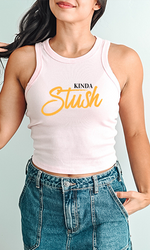Load image into Gallery viewer, Kinda Stush Rib Racer Tank
