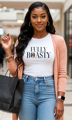 Fully Boasty Women's Slim Fit Tee